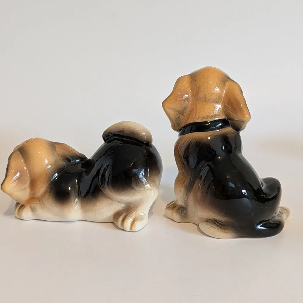 Big Sky Carvers Canine Salt Pepper Lot 6 Dogs-Beagle Westie Basset Pug Cocker